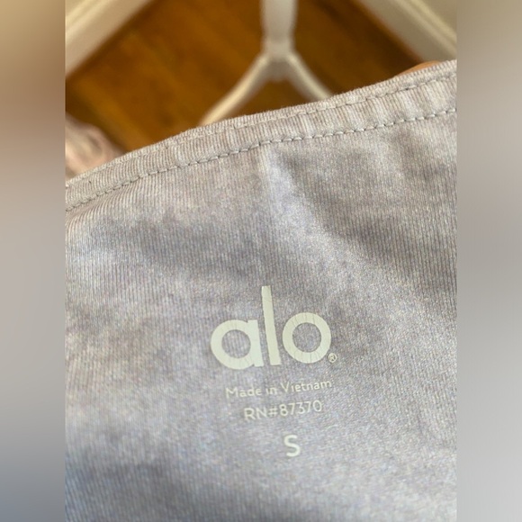 ALO YOGA HIGH Waist Air Brush Leggings In Slate Casbah Grey Size Small - Picture 3 of 6